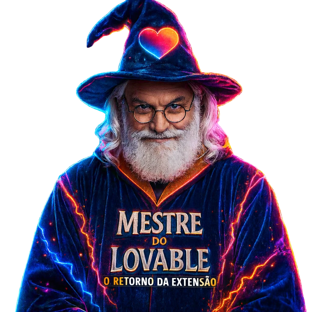 Mestre do Lovable, o mago que representa a marca do criador